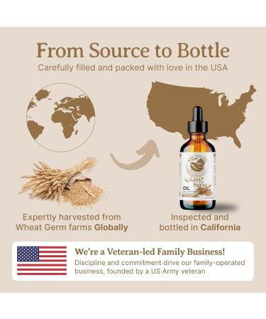Organic Wheat Germ Oil 4oz - Bella Terra Oils | Vitamin E & C Face Oil for Natural Glow & Suppleness - Buy Online on GoSupps.com