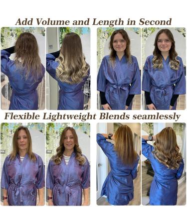 Fine Plus Halo Hair Extension Long Wavy Invisible Wire Hair Extensions with Transparent Adjustable Size 2 Clips Secret Hair Pieces for Women Daily Use-Natural Brown 20 Inch Natural Brown - Buy Online on GoSupps.com