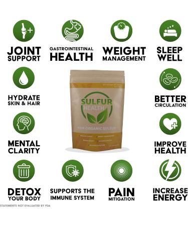 MSM Organic Sulfur - 99.9% Pure MSM Supplement - Lab-Tested & Certified (1 Pound) 1 Pound (Pack of 1) - Buy Online on GoSupps.com