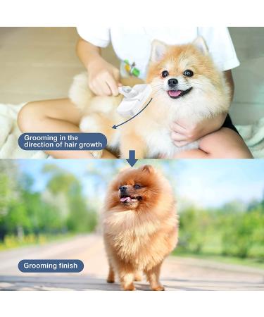 Crala Self Cleaning Slicker Brush- Pet Grooming Shedding Tool for Short & Long Haired Dogs & Cats- Removes Loose Undercoat, Mats & Tangles- White - Buy Online on GoSupps.com