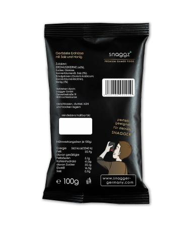 Snagger-Gamer 100g Sweet-Salty Roasted Honey Peanuts - Premium Salted Nuts Snack - Buy Online on GoSupps.com