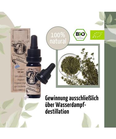Athina Oregano Oil Bio DE- KO-006 | 3 x 10 ml Essential Oil | 80% Carvacrol | Pure & Natural | Highest Quality Guaranteed - Buy Online on GoSupps.com