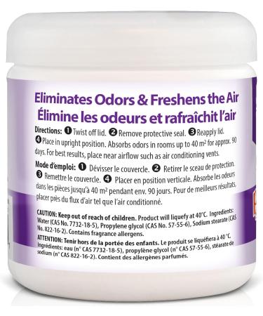 OdoBan Lavender Solid Odor Absorber Odor Eliminator for & Musty Smell in Home Bathroom Kitchen Pet Areas 14 oz. (398 g) - Buy Online on GoSupps.com