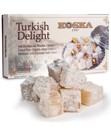 Dorimed Loukoum with dried fruit hazelnut pistachio and coconut 500 g