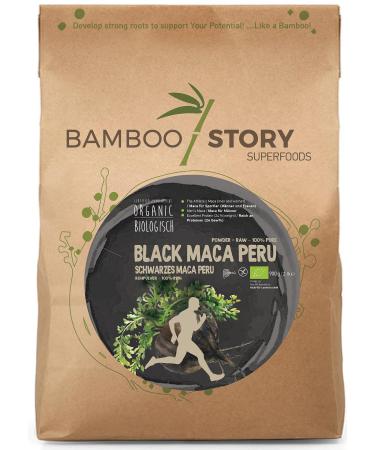 BAMBOO STORY NEW | Raw | BAMBOO STORY | BLACK Maca | Powder | Peru | Organic | 100% Pure | 900g