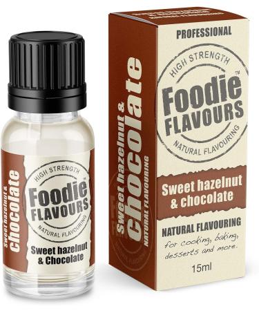 Foodie Flavours Sweet Hazelnut & Chocolate High Strength Flavouring - 15ml (Pack of 1) - Buy Online on GoSupps.com