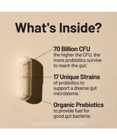 NatureWise 1 Probiotics 70 Billion CFU + Organic Prebiotics - 30 Capsules 1-Month Supply + 1 Ashwagandha for Stress + GABA & L-Theanine - 60 Capsules 30-Day Supply  - Buy Online on GoSupps.com
