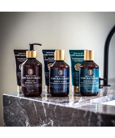 RECIPE for Men Raw Naturals Rustic Beard Shampoo & Conditioner - Soft Manageable Beard with Apple & Hop Extract - 250ml - Buy Online on GoSupps.com