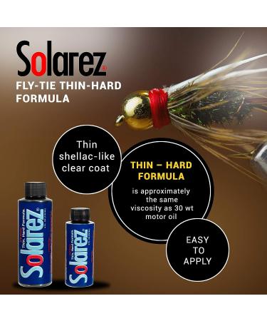 SOLAREZ Thin-Hard UV Cure Resin for Fly Tying (0.5 oz) - Durable Fly Heads and Bodies - Made in the USA - Buy Online on GoSupps.com