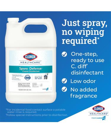 Clorox Healthcare Spore Defense Cleaner Disinfectant 128 Fl Oz - International Shipping Available - Buy Online on GoSupps.com