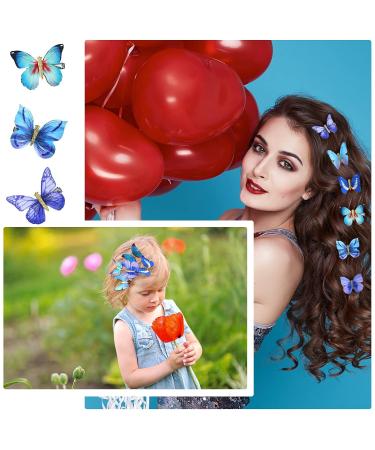 18 Pieces Butterfly Hair Clips for Girls - Glitter Toddler Hairpins & Elegant Hair Accessories for Women & Children - Buy Online on GoSupps.com