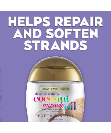 OGX Extra Strength Damage Remedy + Coconut Miracle Oil Penetrating Oil 100ml - Buy Online on GoSupps.com