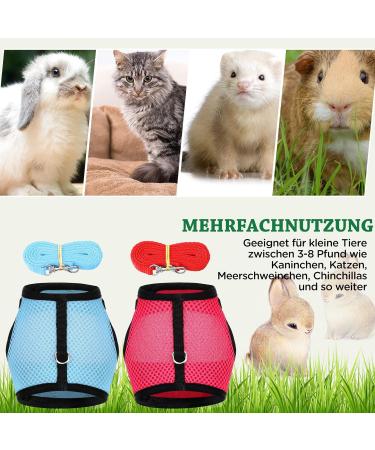 Adjustable Soft Rabbit Dishes | 2 Pack with Elastic Drag Line for Cats & Small Pets | Ideal for Walking & Jogging - Buy Online on GoSupps.com