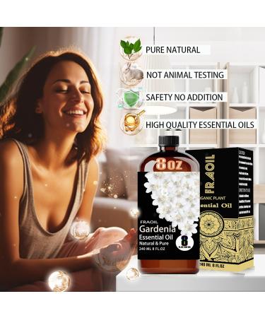 Gardenia Essential Oil 8 Fl Oz and Roes Essential Oil 16 Fl Oz for Diffuser Humidifier Yoga Cleaning DIY Candle Soap Making Perfume Gift for Essential Oils - Buy Online on GoSupps.com