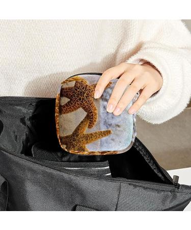 Period Bag Sanitary Napkin Storage Pouch - Starfish Beach Landscape Color3579 - Buy Online on GoSupps.com
