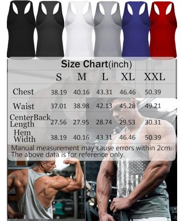 Babioboa Men's 3 Pack Gym Workout Tank Tops - X-Large Black/Grey/Red - Buy Online on GoSupps.com
