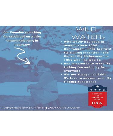 Wild Water Fly Fishing AX Series Fly Rod | IM8 Graphite Blank | Lightweight Medium Fast Action Rod | 5/6 Wt 9ft - Buy Online on GoSupps.com