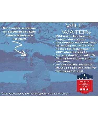 Wild Water Clouser Minnow Flies 6 Pack - Brown & White Steamer for Smallmouth Bass & Trout - Size 0/1, 2, 8 - Buy Online on GoSupps.com