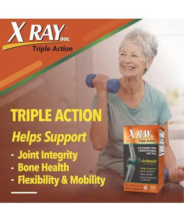 XRay Triple Action Joint Health Supplement with Vitamin D - 60 Count - Buy Online on GoSupps.com
