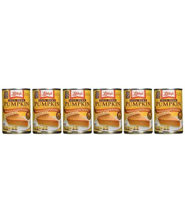 Libby's 100% Pure Pumpkin 15oz Can - Pack of 6 | 90oz Total - Buy Online on GoSupps.com