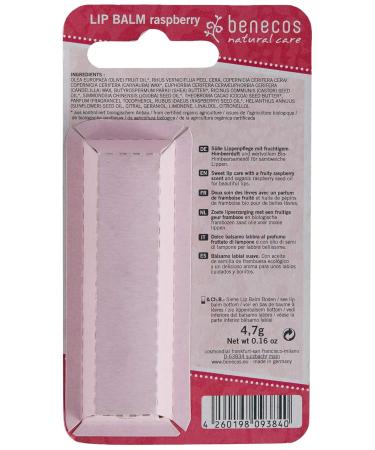 Organic Raspberry Lip Balm for Dry Chapped Lips | Natural Shine & Hydration - Buy Online on GoSupps.com