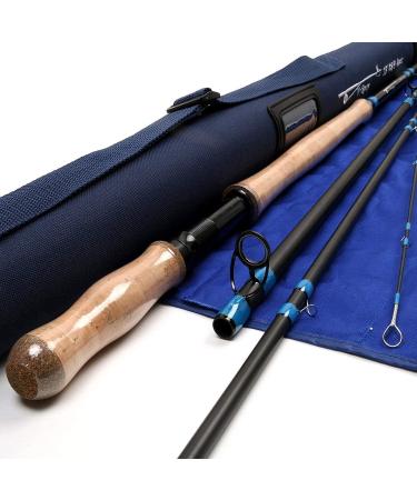 Maximcatch Spey two-handed fly rod 4/5/6/9/9ft 4/6 Party fly fishing rod in10 carbon fiber rod with Cordura Rohr 14ft (426cm) 9/10WT 4 parts