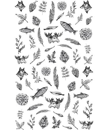 FLONZNAIL Nail Stickers Decal Transfers (5 Sheets) Vintage Engraving Illustration - Buy Online on GoSupps.com