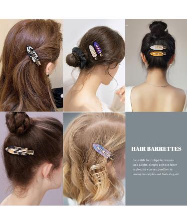 Cptots 12PCS No Bend Hair Clips | Creaseless Acrylic Resin Clips for Makeup & Styling | Hair Barrettes for Women - Style04 - Buy Online on GoSupps.com