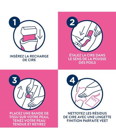 Veet EasyWax Wax Fabric Strip Refills - 24 Strips - Buy Online on GoSupps.com