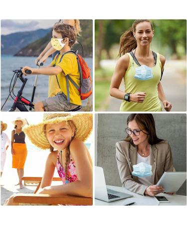 Ganekihedy 10-Piece Adjustable Elastic Lanyard Set for Masks & Earplugs - Perfect for Kids & Adults - International Shipping - Buy Online on GoSupps.com