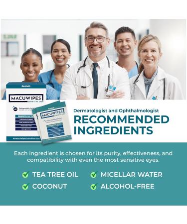 Macuhealth Triple Carotenoid Eye Vitamins for Adults with Lutein Zeaxanthin (3-Month Supply) and MacuWipes Sensitive Pre-Moistened Eyelid Wipes for Dry Sore & Gritty Eyes 40 Count - Buy Online on GoSupps.com