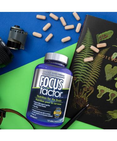 Focus Factor Brain Supplement & Complete Multivitamin (150 Count) with Zinc Magnesium Vitamins B6 B12 D Bacopa Monnieri & N-Acetyl Tyrosine to Support Cognitive Function & Brain Health - Buy Online on GoSupps.com
