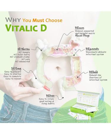 EzyRelife Colon Cleanse: Natural & Effective Weight Loss at Home | Body Detox Program for Gut Health | Remove Mucoid Plaque with Oil Palm Fiber - Vitalic D - Buy Online on GoSupps.com
