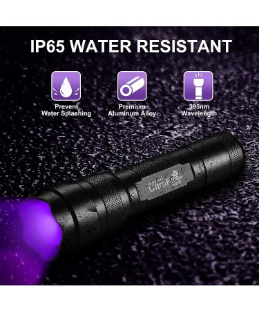 ULTRAFIRE UV Flashlight 395-405 nm Led Blacklight for Curing UV Glue Leak Detector Pet Urine Stain - Buy Online on GoSupps.com