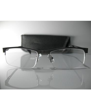 Foster Grant Lamar Men's Gray Stainless Steel Reading Glasses +2.50 | Includes Hard Case & Microfiber Cloth - Shop Now - Buy Online on GoSupps.com