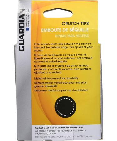 Medline Guardian Super Crutch Tip - Gray - 7/8 Inch - Buy Online on GoSupps.com