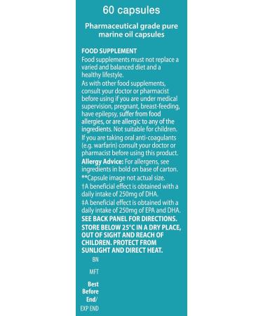 Vitabiotics Ultra Omega-3 Fish Oils Capsules | DHA EPA Nutritional Supplements for Heart, Brain, and Eye Vision - Buy Online on GoSupps.com