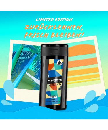 Bruno Banani Limited Edition Man Shower Gel - 3-in-1 Body Hair & Face Wash with Woody Fragrance - 250 ml - Buy Online on GoSupps.com