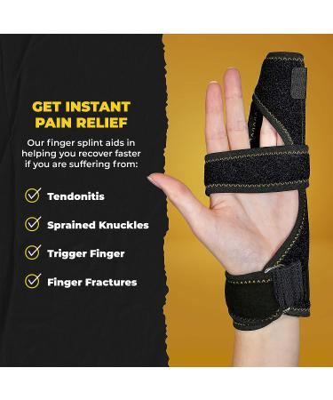 CopperJoint Pinky Finger Splint - Trigger Finger Brace for Middle Metacarpals and Knuckles - One Size Fits All - Buy Online on GoSupps.com