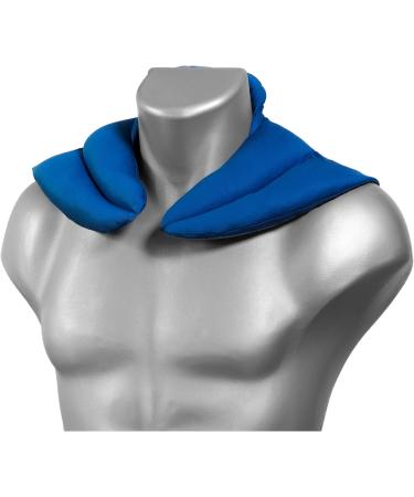 Buy Gentian Blue Neck Horns with Stand-Up Collar | Organic Fabric Cherry Core Warming Pillow - Comfortable Neck Warmer - Buy Online on GoSupps.com