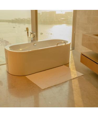 Hotel Luxury Bamboo Viscose-Cotton XL Bath Mat 28X44 - White Oversized Bath Rug - Buy Online on GoSupps.com