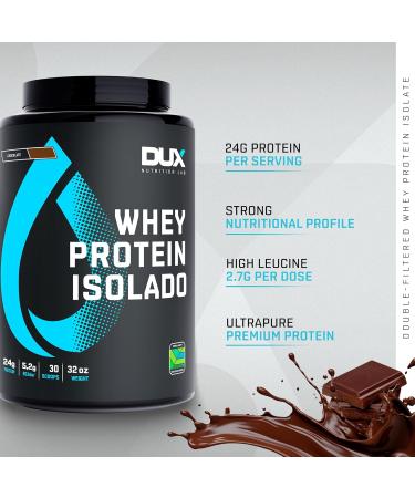 Whey Protein Isolate Chocolate - 24g Protein/Scoop Amino Acid Rich Rapid Absorption - 32oz for Pre & Post-Workout | International Shipping - Buy Online on GoSupps.com