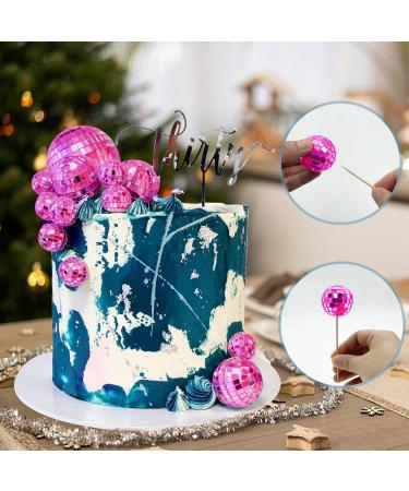 24 PCS Mini Disco Ball Cake Cupcake Toppers 1970s Disco Ball Cake Decorations for Disco Theme Party Last Disco Bachelorette Party 70s Theme Party Favor (24 PCS Hot Pink Disco Ball) - Buy Online on GoSupps.com
