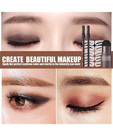 Eyebrow Shaper Kit Eyebrow Mold Set Makeup Powder One Step Brow Stamp Shaping Kit for Women Eyebrow Shaping Waterproof Make Up Cosmetic Set - Buy Online on GoSupps.com
