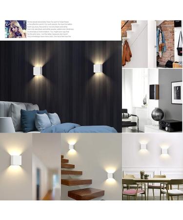 Buy TVFly 7W LED Wall Lights - Modern Up & Down Aluminum Light Fixtures (2 Pack) - 3000K Warm White for Living Room Bedroom Bathroom & Stairs - Buy Online on GoSupps.com