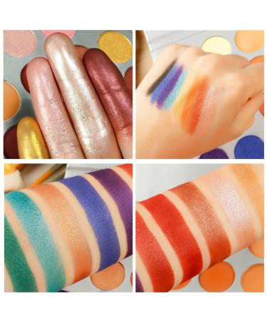 Portshade 35-Color Matte Eyeshadow Palette - High Pigment Vegan Creamy Colorful Shimmer & Matte Shades - Perfect for Green Red Gold Pink Nude Yellow Blue Looks - International Shipping Available - Buy Online on GoSupps.com