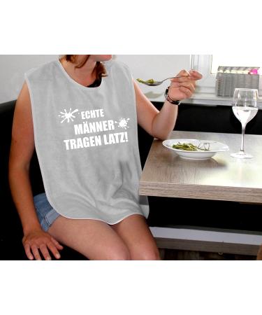 Cre9tive Real Men Wear Bib - Funny Waterproof Eating Apron Gift for Pensioners | Unique Adult Bibs - Buy Online on GoSupps.com