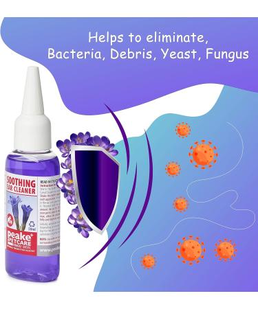 Quistel Dog Ear Cleaner Solution - Soothing Canaural Ear Drops - Dog Ear Drops for Infection Wax Dirt Yeast and Mites - 50ml - Buy Online on GoSupps.com