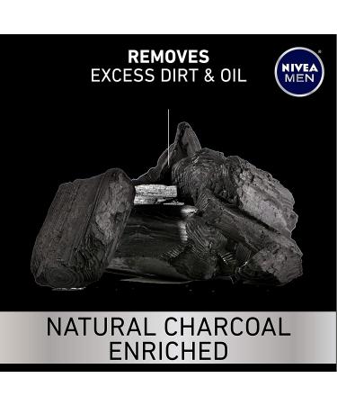 NIVEA MEN Deep Clean Shave Gel - 3 Pack, 7 oz Cans with Natural Charcoal - Buy Online on GoSupps.com