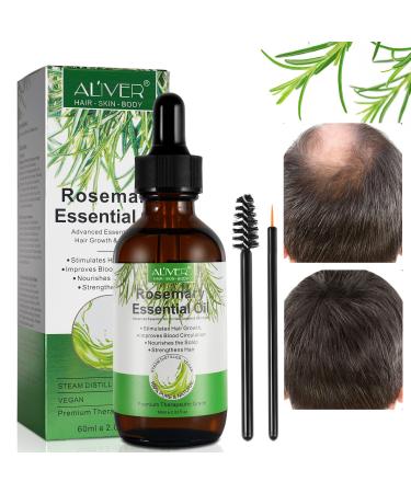 Rosemary Oil Rosemary Essential Hair Growth Oil for Hair Growth & Skin Care  Improve Hair Loss and Nourishes Scalp  Strengthens Hair Rid of Itchy and Dry Scalp for Men Women 60ml